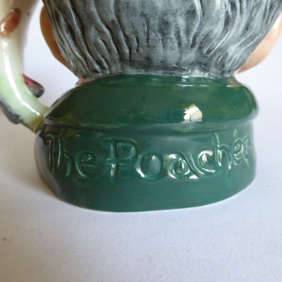 VINTAGE 1954 ROYAL DOULTON ENGLAND TOBY JUG THE POACHER PORCELAIN PITCHER - Picture 7 of 13